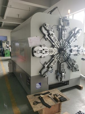 เครื่องทำสปริง CNC แบบไร้เพลา 12 แกน เครื่องม้วนลวดขึ้นรูป ความเร็วสูง
