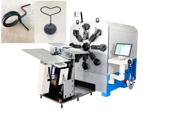 เครื่องดัดแกนสปริงสิบแกนความเร็วสูงพร้อมระบบควบคุม CNC