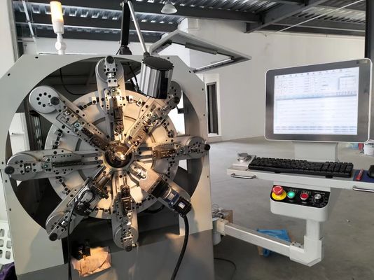 เครื่องสปริง CNC ประสิทธิภาพสูง 0.3-2.5 มม. คอมพิวเตอร์คอยล์มัลติฟังก์ชั่น