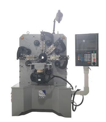แคม CNC เครื่องทําสปริง 1.0-4.0 มิลลิเมตร เครื่องปั่นสปริงด้วย Sanyo Servo Motor