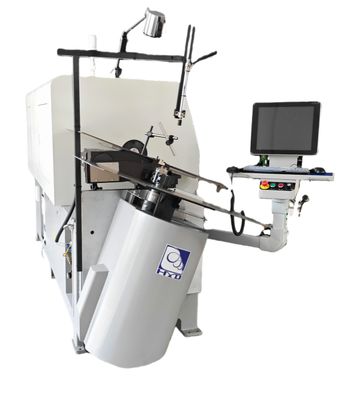เครื่องดัดลวด CNC สปริงสตีล 2 - 8 มม. ขึ้นรูปเสถียรพร้อมระบบ CNC