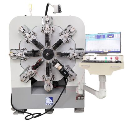 เครื่องทำสปริง CNC อัตโนมัติ 12-14 แกน ระบบม้วนลวด 1 ถึง 4 มม.