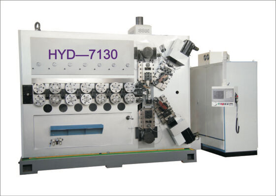 อัตโนมัติ 7 แกน CNC Multifunction Coiling Spring Making Machine 6-16 มม ส่วนประกอบเครื่องยนต์แกนสําหรับโลหะและโลหะ