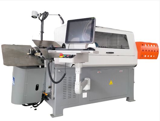 เครื่องดัดลวด 3 มิติความแม่นยำสูง 8 แกน 2.0-8.0 มม. แบบหมุนอัตโนมัติสำหรับอุตสาหกรรมยานยนต์ โลหะวิทยา มอเตอร์