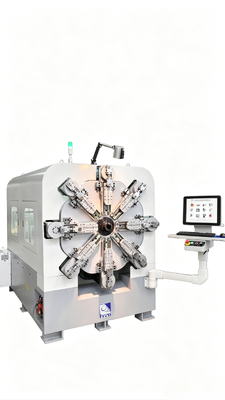 80m ต่อนาที เครื่องทําสปริง CNC สายบิดและ 16 ระบบแกน