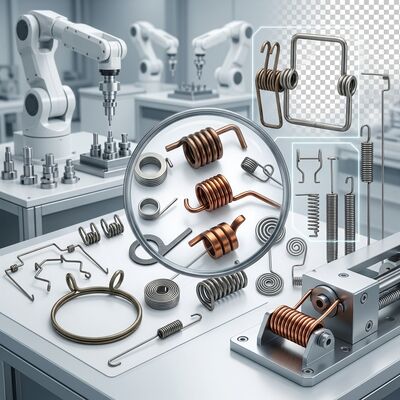 CNC Control Spring Bending Machine 12 Axis With Flexible Safety Cutter