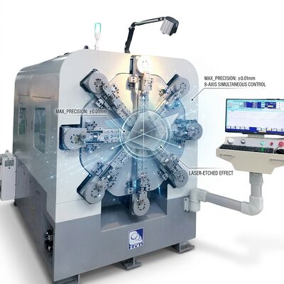 เครื่องทำสปริง CNC ความแม่นยำสูงระบบเซอร์โวมอเตอร์แกนเดียว