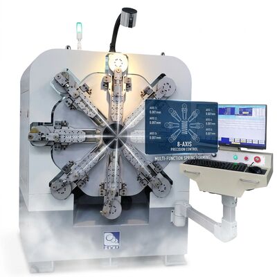 เครื่องสปริง CNC สิบสองแกนสปริงลวดหมุนขนาดเส้นผ่านศูนย์กลาง 2.5 มม. ระบบ