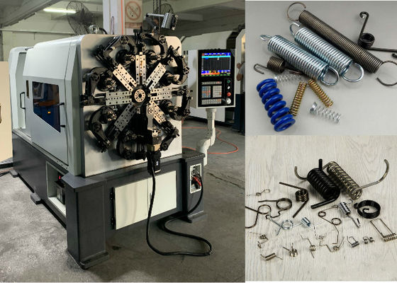 เครื่องทำสปริงลวด 5 แกน 4.0 มม. ISO9001 17.5KW CNC Spring Former