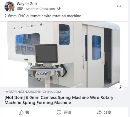 เครื่องแกร่งสปริงสปริง CNC Sanyo Motor Precision Coil Forming