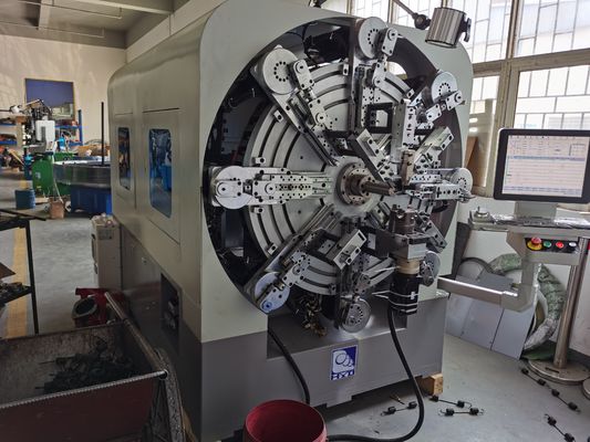 เครื่องขดสปริง CNC มัลติฟังก์ชั่นพร้อมระบบคอยล์หมุนลวด