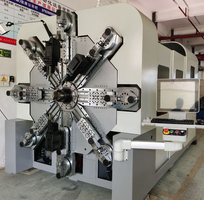 เครื่องสปริง CNC อเนกประสงค์สำหรับรถยนต์แบบไม่มีลูกเบี้ยวด้วยคอมพิวเตอร์ ผลผลิตที่รวดเร็ว