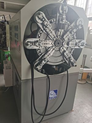 เครื่องทำสปริง CNC 12 แกน แบบไร้ลูกเบี้ยว หมุนลวด