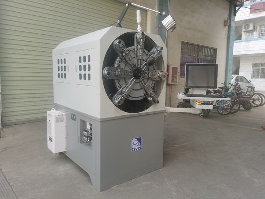 เครื่องทำสปริง CNC 12 แกน แบบไร้ลูกเบี้ยว หมุนลวด