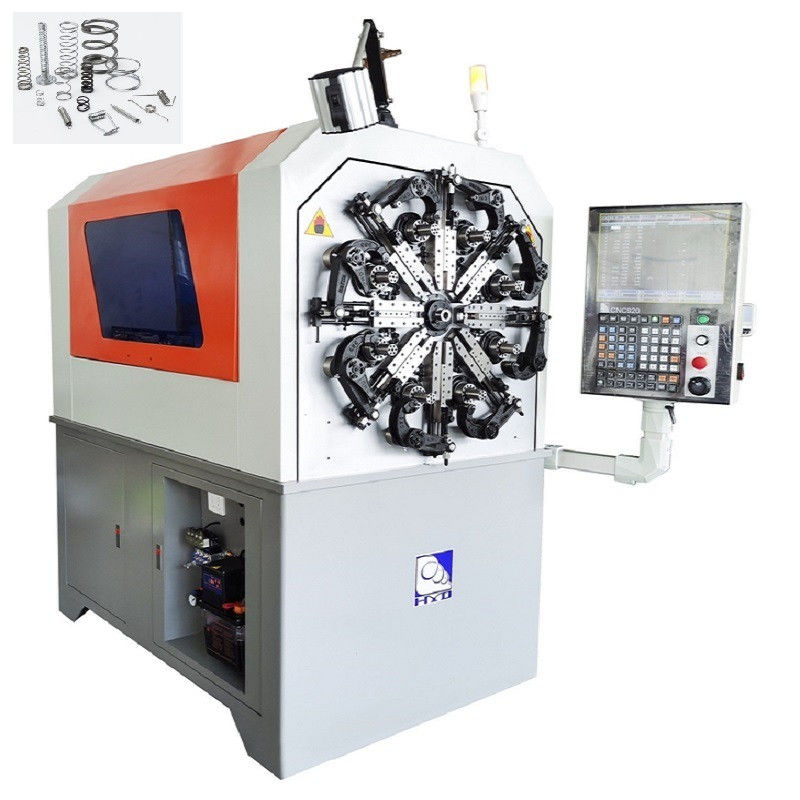 เครื่องทำสปริงอัตโนมัติ เครื่องดัดลวด CNC พร้อมระบบหมุน