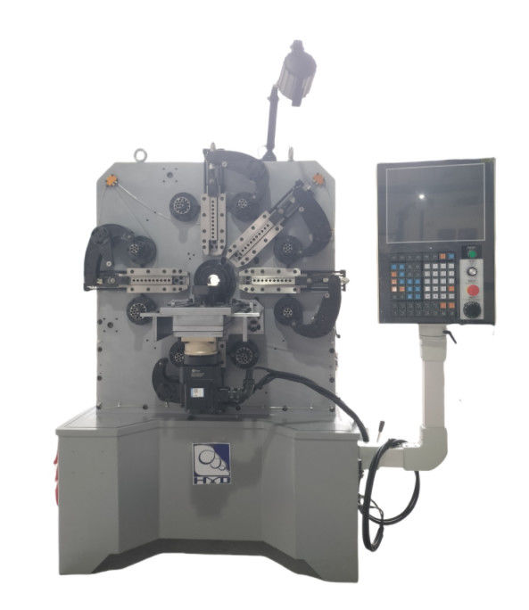 แคม CNC เครื่องทําสปริง 1.0-4.0 มิลลิเมตร เครื่องปั่นสปริงด้วย Sanyo Servo Motor