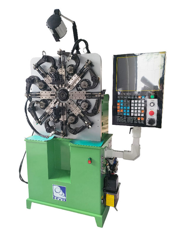 เครื่องจักร CNC สปริงความแม่นยำสูง 0.2-2.3 มม. HYD-20T-4A ห้าแกนพร้อมการหมุนลวด