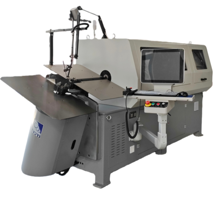 เครื่องดัดลวด CNC สปริงสตีล 2 - 8 มม. ขึ้นรูปเสถียรพร้อมระบบ CNC