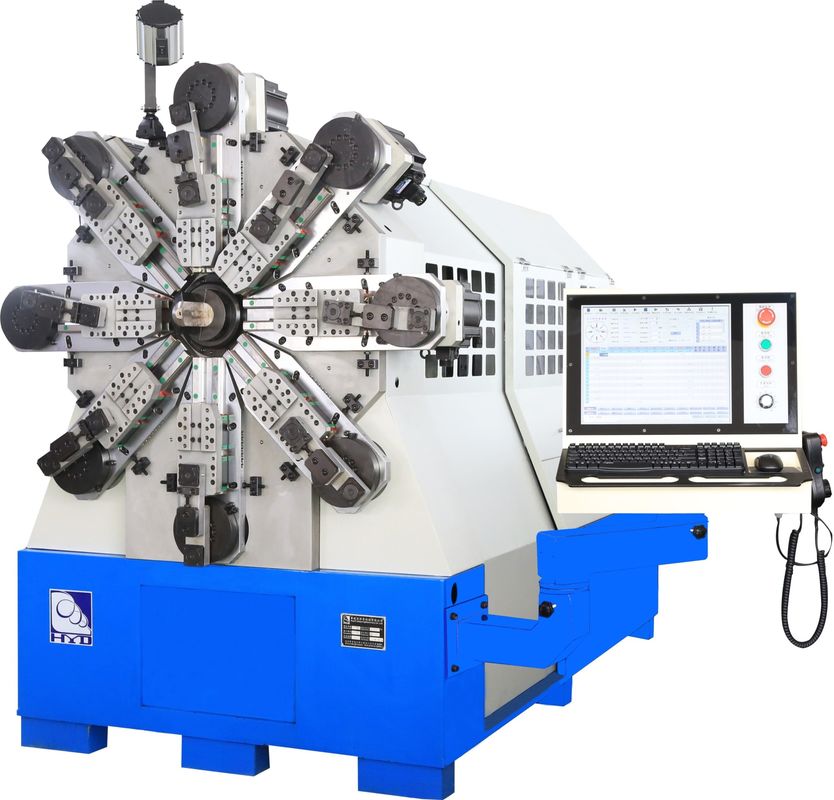 เครื่องสปริง CNC สิบสี่แกนสูงสุด 2.0 มม. - 6.0 มม. ระบบ Cam Less Torsion