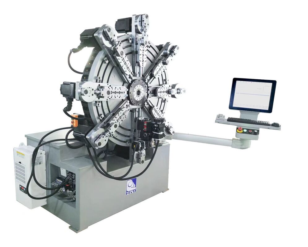 HYD อัตโนมัติ CNC Coiling Spring เครื่องทําสาย 1.0-4.0 มิลลิเมตร Camless Motor Core สําหรับเครื่องจักรโลหะและโลหะ