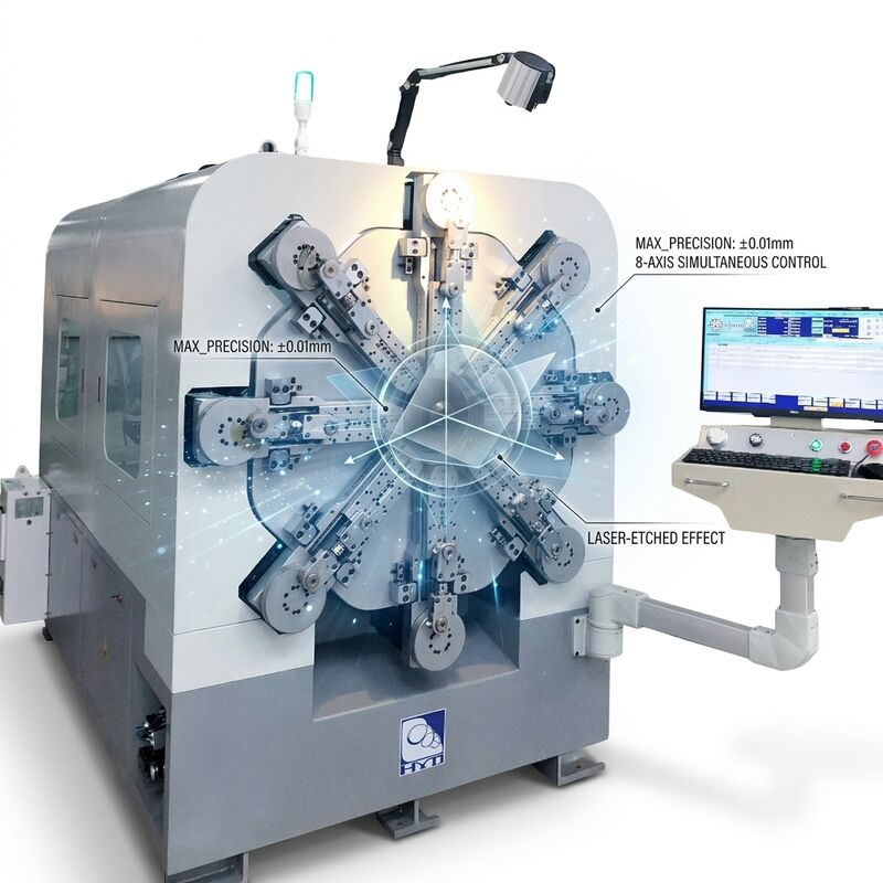 เครื่องทำสปริง CNC ความแม่นยำสูงระบบเซอร์โวมอเตอร์แกนเดียว