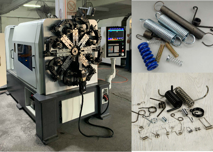 เครื่องทำสปริงลวด 5 แกน 4.0 มม. ISO9001 17.5KW CNC Spring Former